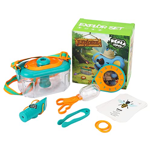 Jodsen Forscherset für Kinder, Kinderspielzeug Abenteuerset mit Insektenbox, Lupe, Wissenskarten, Insektenklemme, Pinzette, Multifunktionale Pfeifen, Kids Entdecker Set für Camping, Wandern, Klettern Jodsen Forscherset für Kinder, Kinderspielzeug Abenteuerset mit Insektenbox, Lupe, Wissenskarten, Insektenklemme, Pinzette, Multifunktionale Pfeifen, Kids Entdecker Set für Camping, Wandern, Klettern von Jodsen