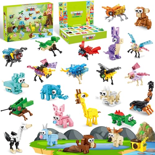 Joellfuner Mitgebsel Kindergeburtstag Gastgeschenke, 24 Pack Mini Tiere Bausteine Konstruktionsspielzeug, Montessori Spielzeug Weihnachten Geburtstag Party Geschenke für Kinder ab 3 Jahre Joellfuner Mitgebsel Kindergeburtstag Gastgeschenke, 24 Pack Mini Tiere Bausteine Konstruktionsspielzeug, Montessori Spielzeug Weihnachten Geburtstag Party Geschenke für Kinder ab 3 Jahre von Joellfuner