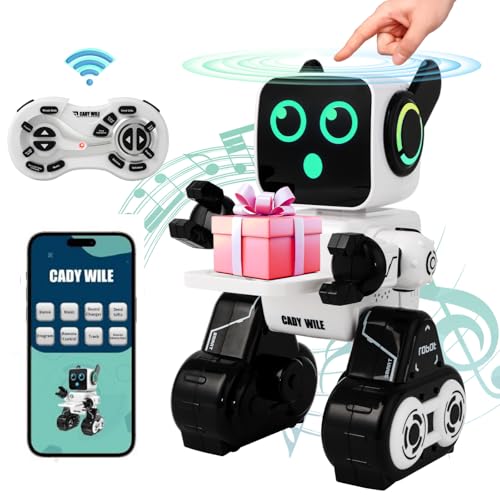 Joellfuner Ferngesteuerter Roboter Spielzeug, Roboter Spielzeug für Kinder, RC-Roboter mit Berührung, APP und Fernsteuerung, Programmierbares, Tanzen, Singen, Sprechen, Geschenk für Kinder Joellfuner Ferngesteuerter Roboter Spielzeug, Roboter Spielzeug für Kinder, RC-Roboter mit Berührung, APP und Fernsteuerung, Programmierbares, Tanzen, Singen, Sprechen, Geschenk für Kinder von Joellfuner