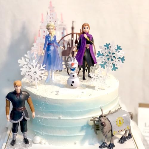 3D-Kuchenaufsätze, 5 Figuren, Party, Actionfiguren, Kuchendekoration, Cartoons, Cupcake-Figur für Kindergeburtstag, Babyparty, Mottoparty-Zubehör von Jofiesu