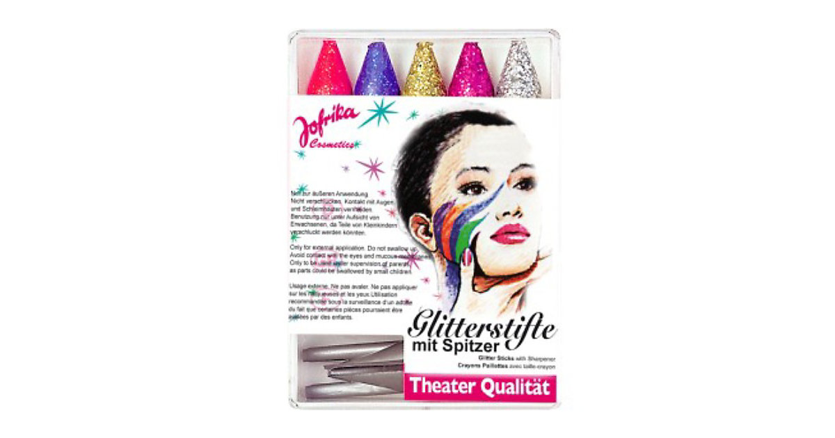 5 Glitterstifte mit Anspitzer 5 Glitterstifte mit Anspitzer von Jofrika Cosmetics