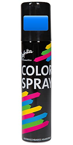 Jofrika Haarspray Farbspray zum temporären Haare färben Color - Blau - Tolles Spray zum färben der Haare an Karneval oder Mottoparty in praktischer Spraydose von Jofrika