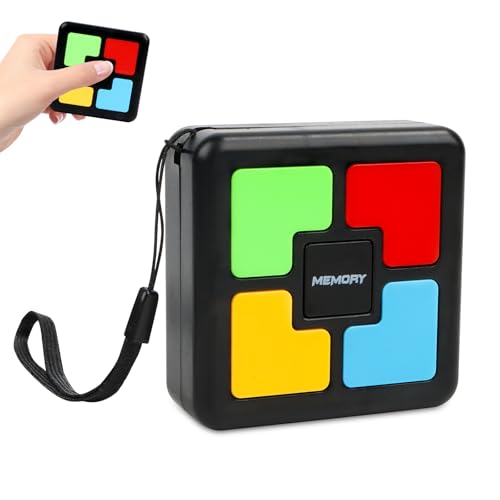 Jognee Licht-Memory-Spiel, Knobelspiele ab 6-10 Kinder, Handheld-Elektronikspielzeug, Brettspiele Quizspiel mit Licht und Ton, Geburtstagsgeschenke, Gedächtnistraining Reisespiele Jognee Licht-Memory-Spiel, Knobelspiele ab 6-10 Kinder, Handheld-Elektronikspielzeug, Brettspiele Quizspiel mit Licht und Ton, Geburtstagsgeschenke, Gedächtnistraining Reisespiele von Jognee