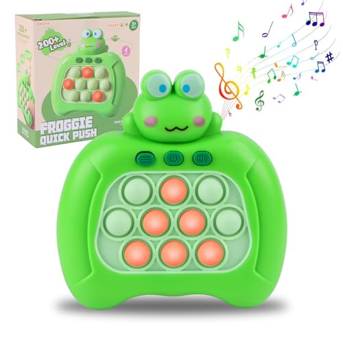 Pop It Fidget Spielzeug, Squeeze Toys, Sensorische Fidget Spielzeug für Kinder, Quick Push Puzzle Spielzeug für Jungen Mädchen (Frog) von Jognee