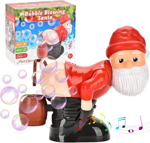 Seifenblasenmaschine, Santa Claus Bubble Blower, Weihnachtsmann Blasenmaschine, Bubble Blower Lustiges Spielzeug, Weihnachtsstrümpfe Stuffers Geschenk für Kinder Seifenblasenmaschine, Santa Claus Bubble Blower, Weihnachtsmann Blasenmaschine, Bubble Blower Lustiges Spielzeug, Weihnachtsstrümpfe Stuffers Geschenk für Kinder von Jognee