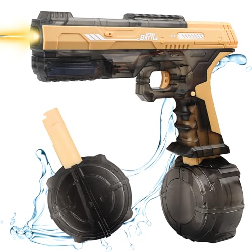 Wasserpistole Elektrisch für Erwachsene und Kinder, 500ML Wasserpistole Spielzeug, für Sommerpartys im Freien Strand Pool Garten Spielzeugfür Kinder Erwachsener, Outdoor Aktivität Wasserkampf von Jognee