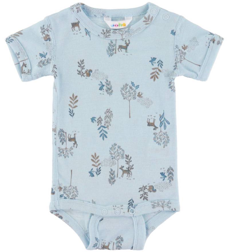 Joha Body k/ä - Wolle/Seide - Blau m. Natur - Joha - 50 - Body K/Ä Joha Body k/ä - Wolle/Seide - Blau m. Natur - Joha - 50 - Body K/Ä von Joha