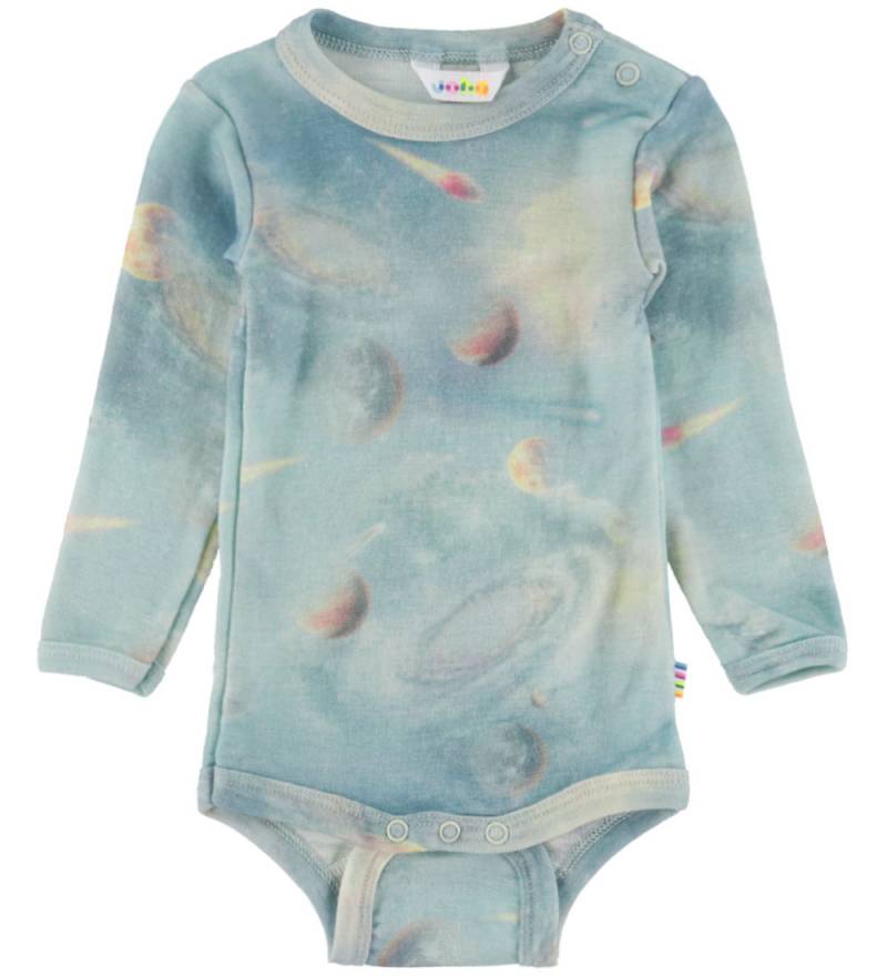 Joha Body l/ä - Wolle - Blau m. Planeten - Joha - 60 - Body L/Ä Joha Body l/ä - Wolle - Blau m. Planeten - Joha - 60 - Body L/Ä von Joha