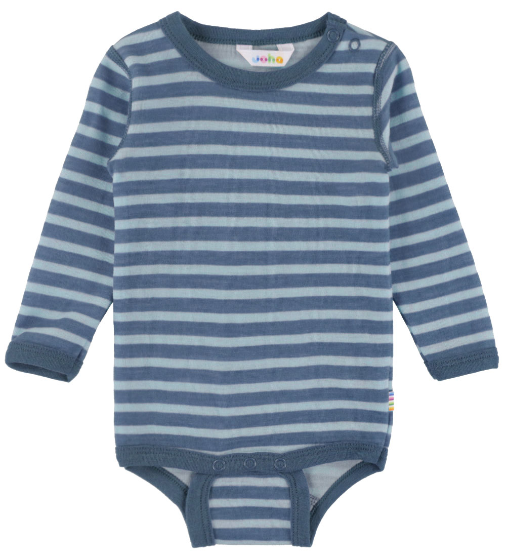 Joha Body l/ä - Wolle - Dunkelblau - Joha - 80 - Body L/Ä von Joha