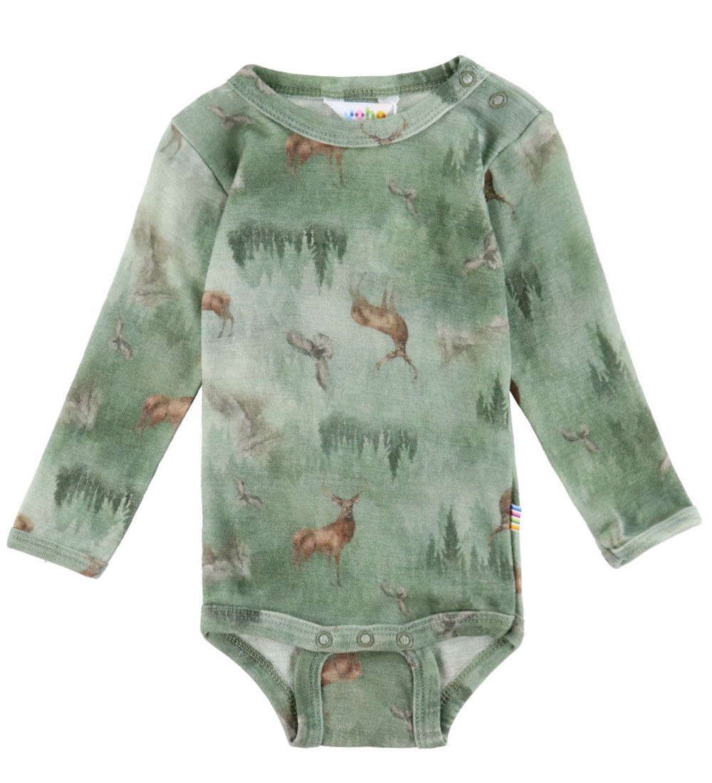 Joha Body l/ä - Wolle - Grün m. Wald - Joha - 70 - Body L/Ä Joha Body l/ä - Wolle - Grün m. Wald - Joha - 70 - Body L/Ä von Joha