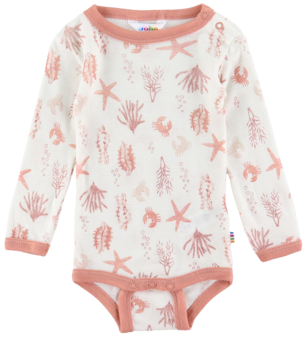 Joha Body l/ä - Wolle - Rosa m. Print - Joha - 60 - Body L/Ä Joha Body l/ä - Wolle - Rosa m. Print - Joha - 60 - Body L/Ä von Joha