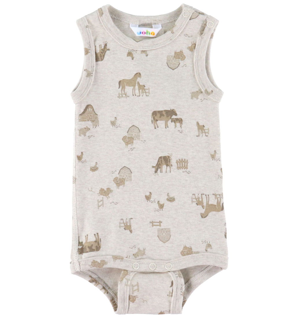Joha Body ohne Ärmel - Hellbeige m. Bauernhoftiere - Joha - 60 - Body ärmellos Joha Body ohne Ärmel - Hellbeige m. Bauernhoftiere - Joha - 60 - Body ärmellos von Joha