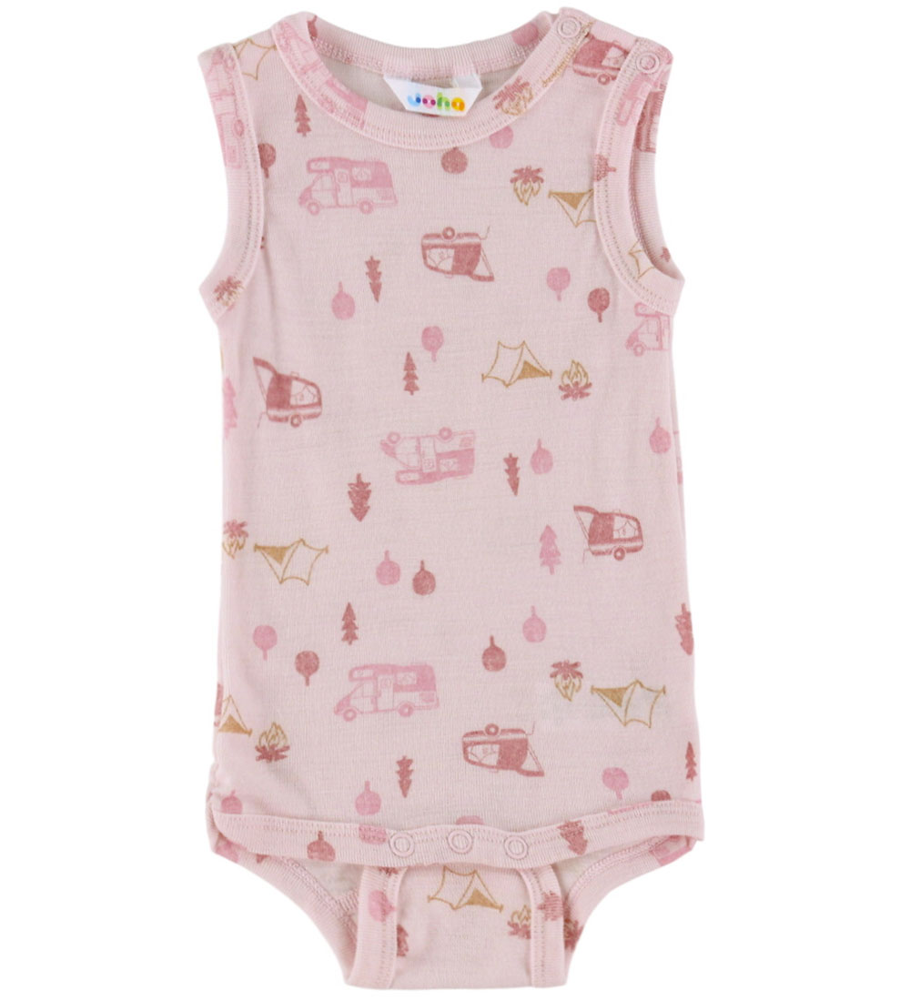 Joha Body ohne Ärmel - Wolle - Rosa m. Camping - Joha - 100 - Body ärmellos Joha Body ohne Ärmel - Wolle - Rosa m. Camping - Joha - 100 - Body ärmellos von Joha