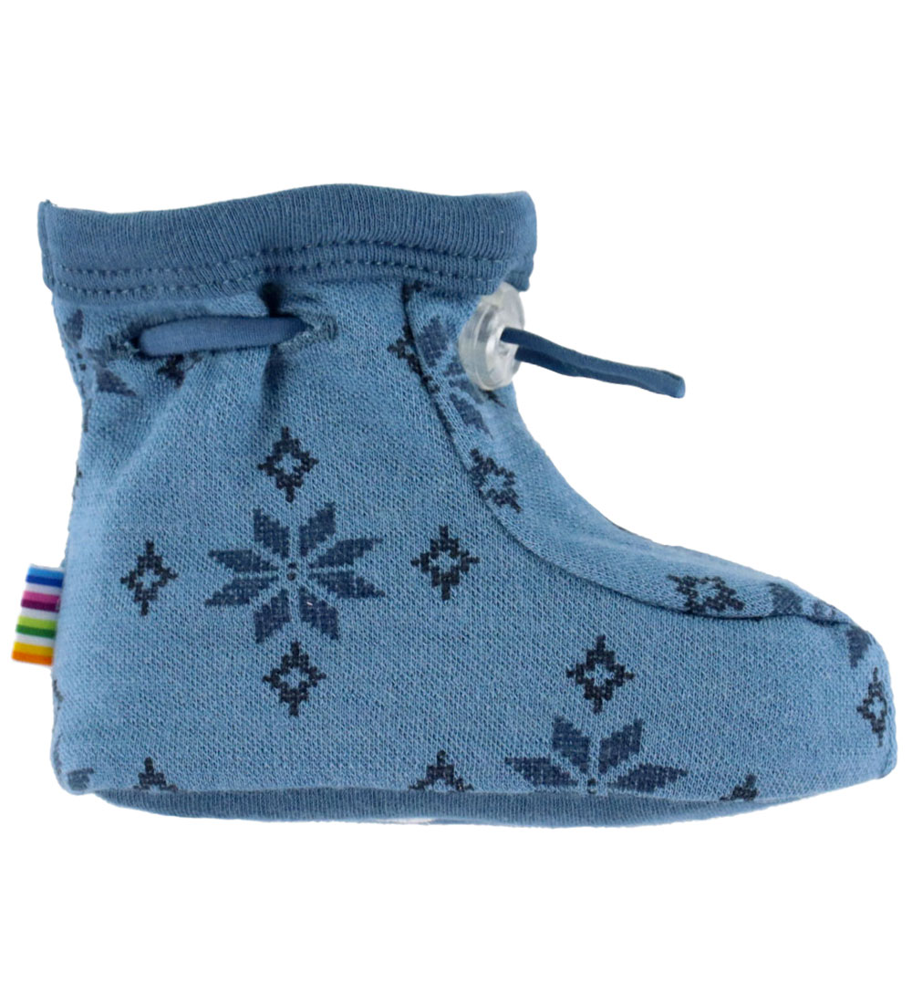 Joha Krabbelschuhe - 2-lagig - Wolle/Baumwolle - Blau m. Schneef - Joha - 90 - Krabbelschuhe Joha Krabbelschuhe - 2-lagig - Wolle/Baumwolle - Blau m. Schneef - Joha - 90 - Krabbelschuhe von Joha
