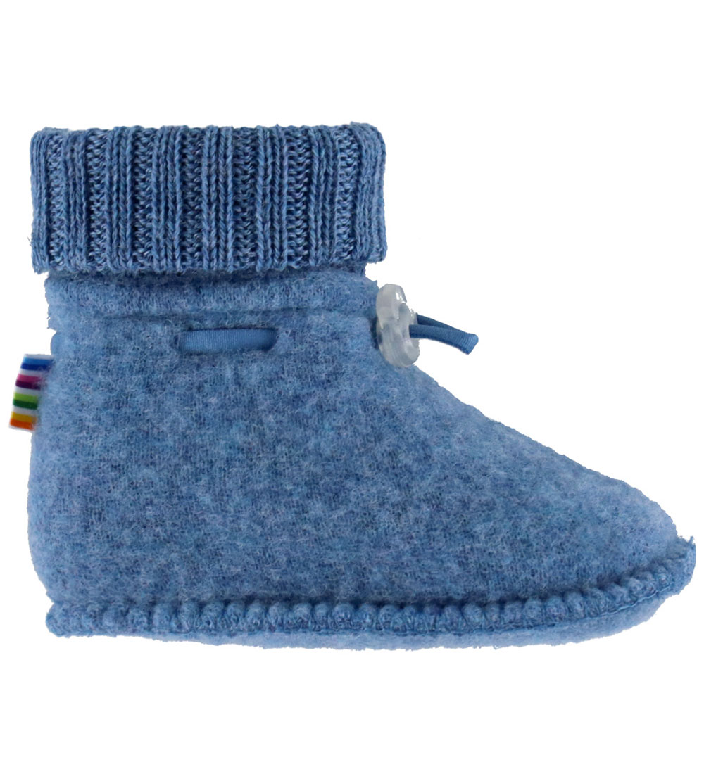 Joha Krabbelschuhe - Wolle - 2-lagig - Jeansblau - Joha - 60 - Krabbelschuhe Joha Krabbelschuhe - Wolle - 2-lagig - Jeansblau - Joha - 60 - Krabbelschuhe von Joha