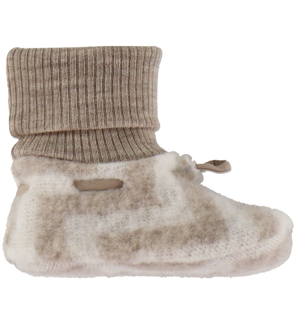 Joha Krabbelschuhe - Wolle - Beige - Joha - 90 - Krabbelschuhe von Joha