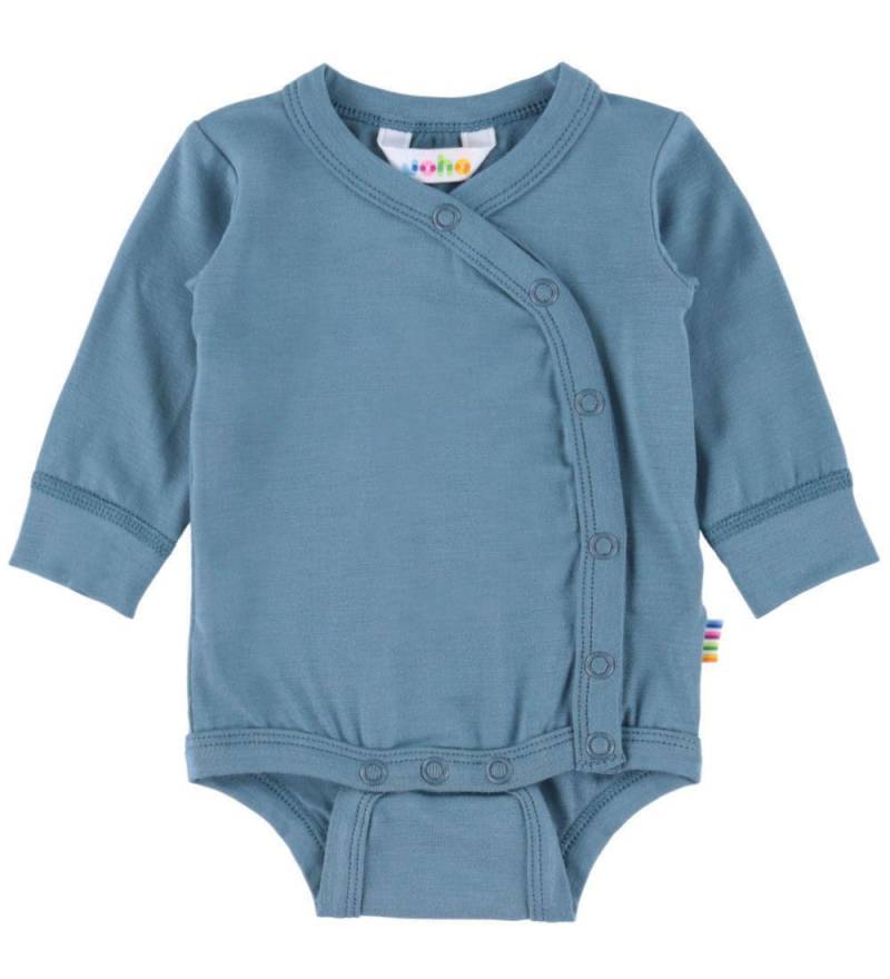 Joha Wickelbody l/ä - Bambus - Blau - Joha - 80 - Body L/Ä Joha Wickelbody l/ä - Bambus - Blau - Joha - 80 - Body L/Ä von Joha