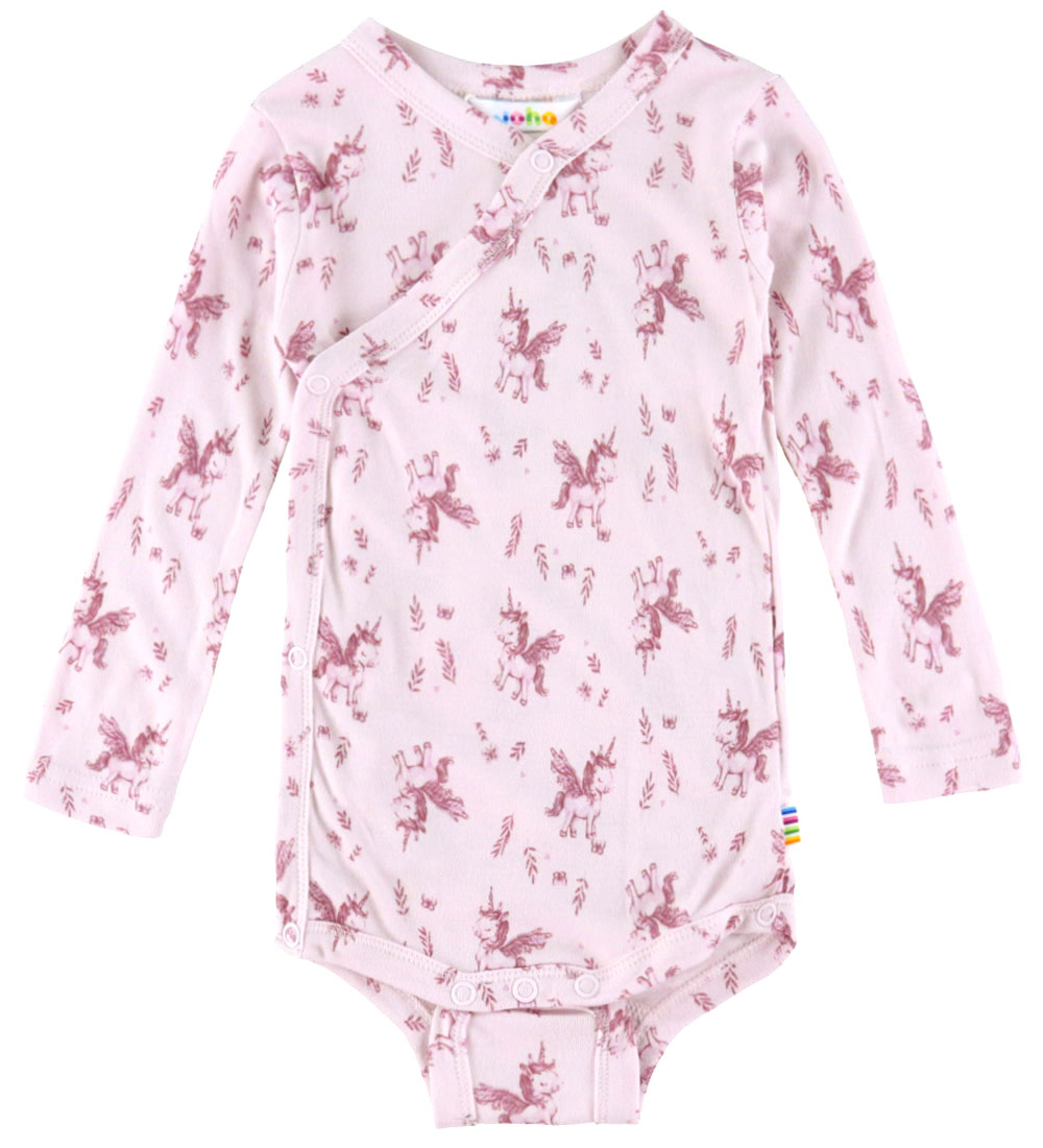 Joha Wickelbody l/ä - Bambus - Rosa m. Einhörner - Joha - 40 - Body L/Ä Joha Wickelbody l/ä - Bambus - Rosa m. Einhörner - Joha - 40 - Body L/Ä von Joha