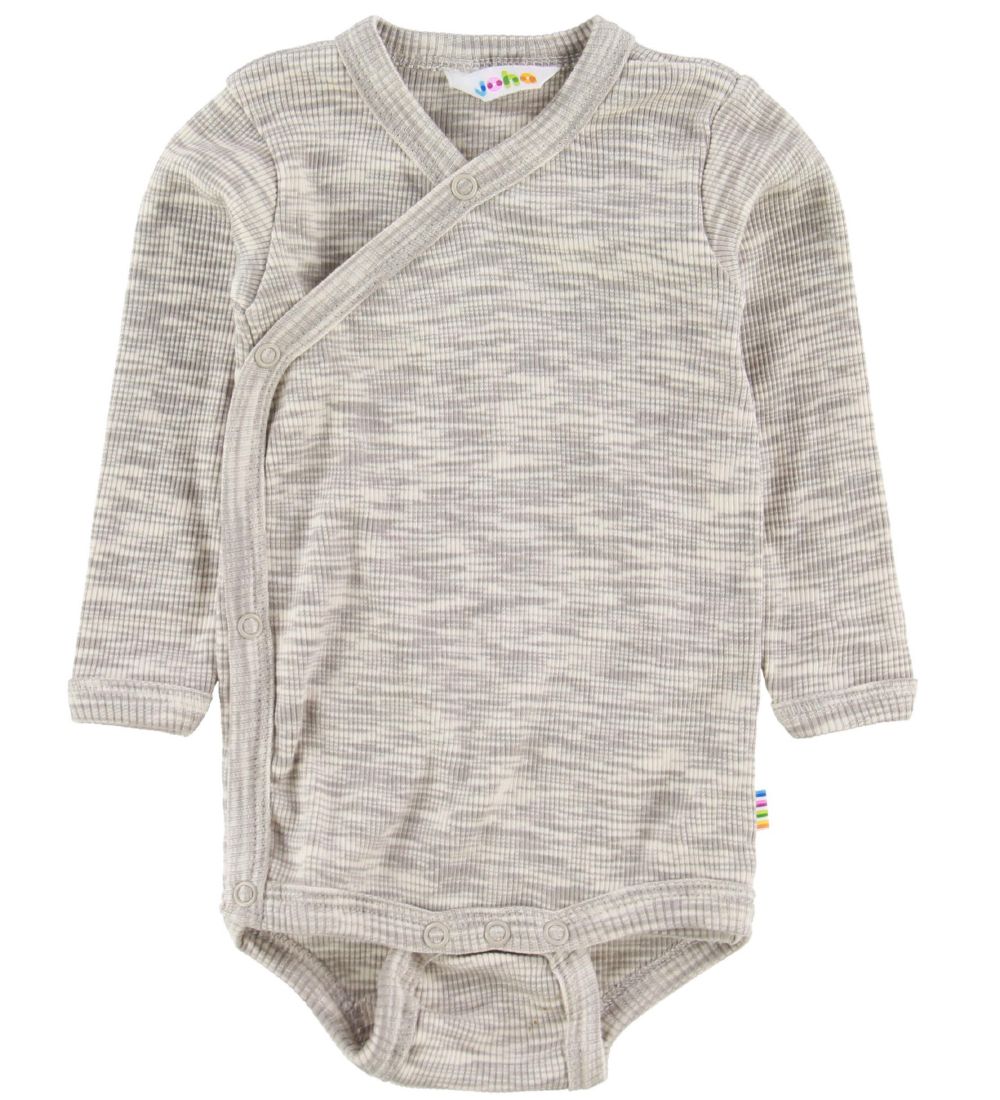 Joha Wickelbody l/ä - Grau Meliert - Joha - 50 - Body L/Ä Joha Wickelbody l/ä - Grau Meliert - Joha - 50 - Body L/Ä von Joha