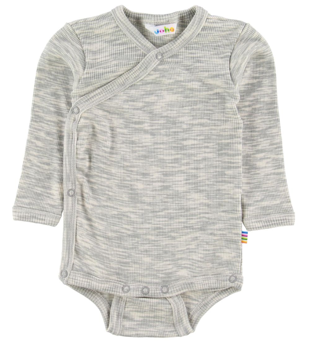 Joha Wickelbody l/ä - Grau Meliert - Joha - 70 - Body L/Ä Joha Wickelbody l/ä - Grau Meliert - Joha - 70 - Body L/Ä von Joha