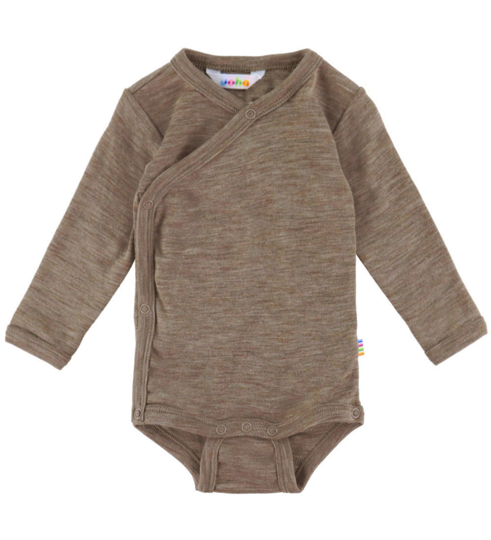 Joha Wickelbody l/ä - Wolle/Seide - Braun - Joha - 50 - Body L/Ä Joha Wickelbody l/ä - Wolle/Seide - Braun - Joha - 50 - Body L/Ä von Joha