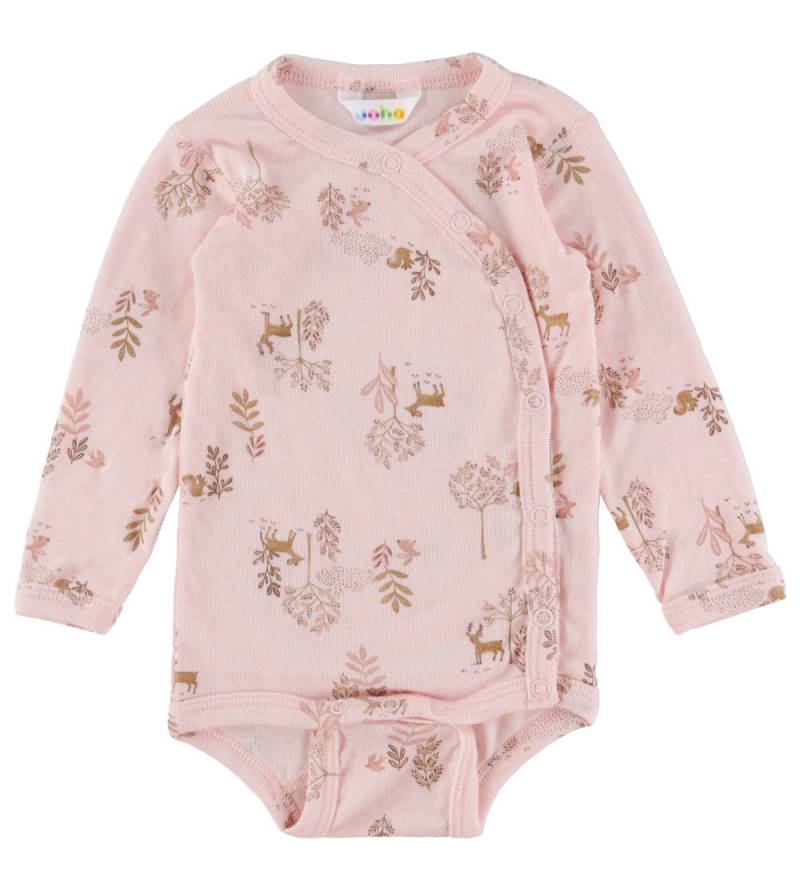 Joha Wickelbody l/ä - Wolle/Seide - Rosa m. Natur - Joha - 70 - Body L/Ä Joha Wickelbody l/ä - Wolle/Seide - Rosa m. Natur - Joha - 70 - Body L/Ä von Joha
