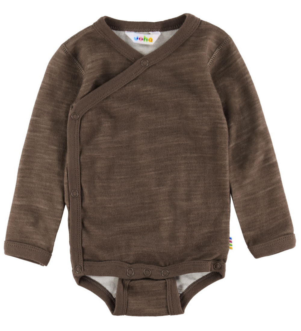 Joha Wickelbody l/ä - Wolle/Viskose - Dunkelbraun - Joha - 80 - Body L/Ä Joha Wickelbody l/ä - Wolle/Viskose - Dunkelbraun - Joha - 80 - Body L/Ä von Joha