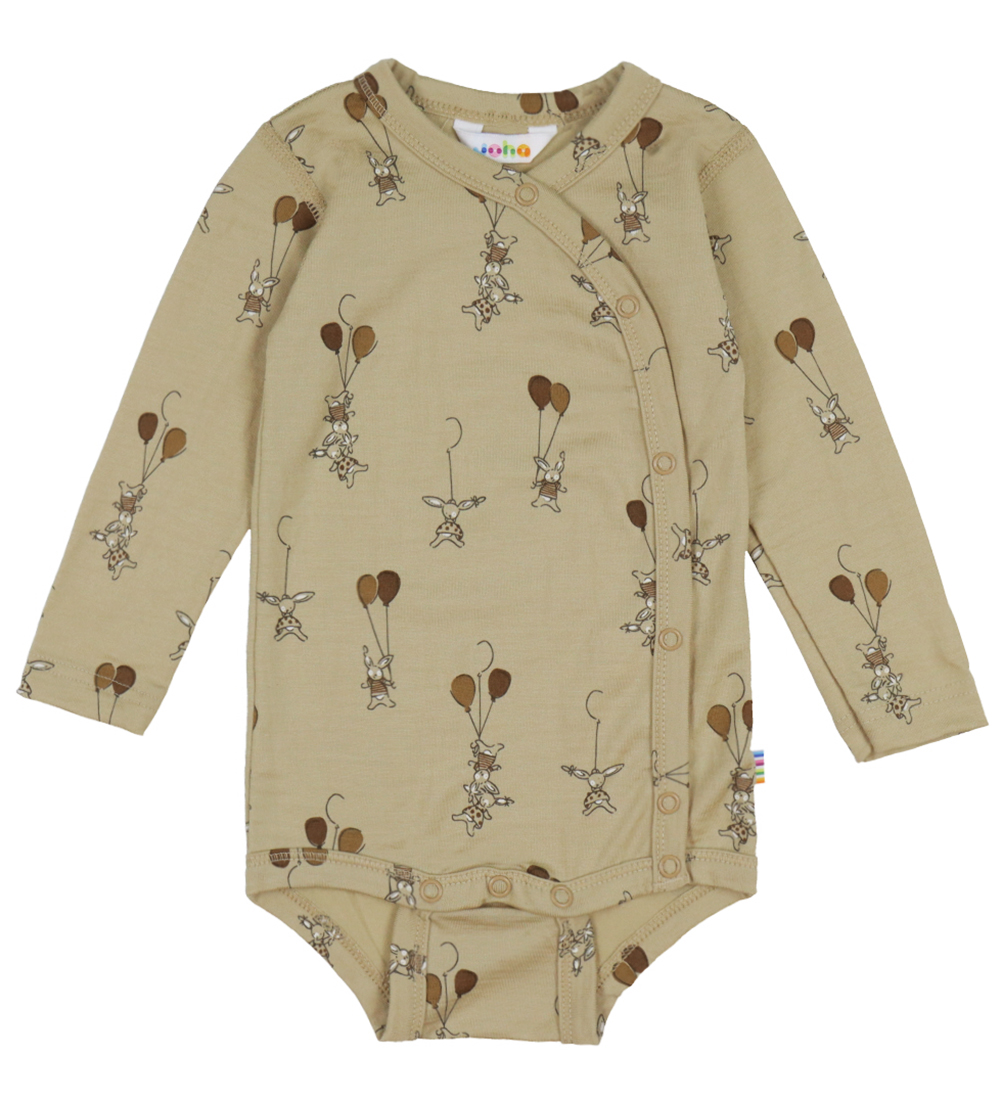 Joha Wickelbody l/ä - Wolle - Beige m. Kaninchen - Joha - 60 - Body L/Ä Joha Wickelbody l/ä - Wolle - Beige m. Kaninchen - Joha - 60 - Body L/Ä von Joha