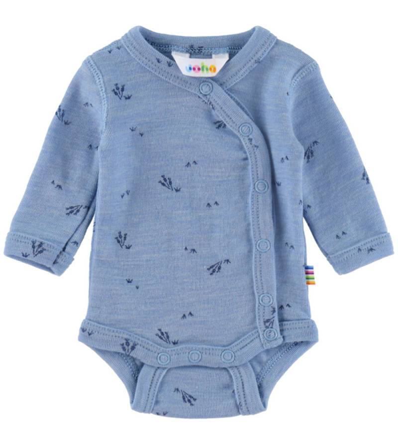 Joha Wickelbody l/ä - Wolle - Blue Melange - Joha - 70 - Body L/Ä Joha Wickelbody l/ä - Wolle - Blue Melange - Joha - 70 - Body L/Ä von Joha