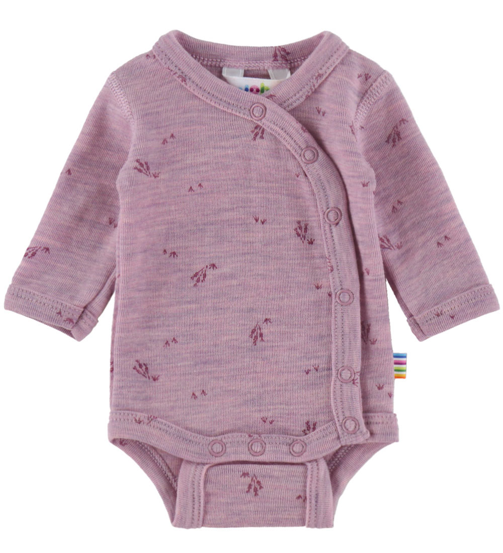 Joha Wickelbody l/ä - Wolle - Lila Melange - Joha - 60 - Body L/Ä Joha Wickelbody l/ä - Wolle - Lila Melange - Joha - 60 - Body L/Ä von Joha