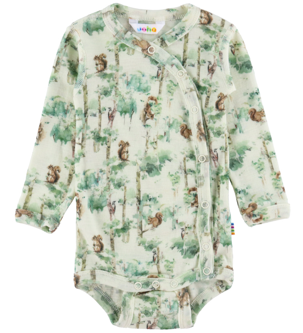 Joha Wickelbody l/ä - Wolle - Off White m. Bäume - Joha - 50 - Body L/Ä Joha Wickelbody l/ä - Wolle - Off White m. Bäume - Joha - 50 - Body L/Ä von Joha