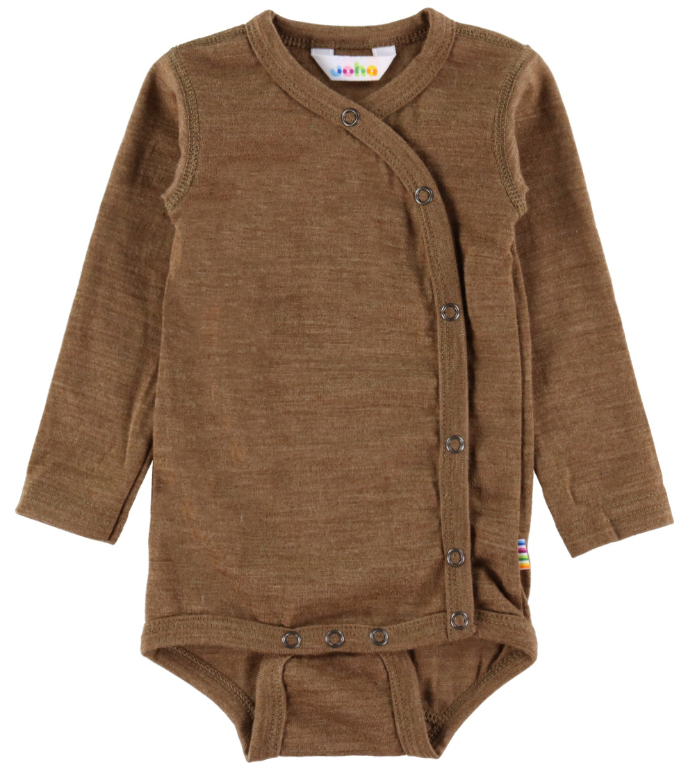 Joha Wickelbody l/ä - Wolle - Warmbraun - Joha - 70 - Body L/Ä Joha Wickelbody l/ä - Wolle - Warmbraun - Joha - 70 - Body L/Ä von Joha