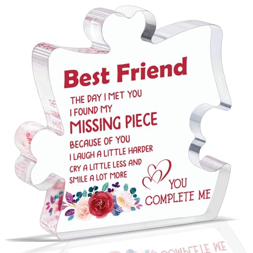 Best Friend Puzzle Gifts for Women,Best Friend Acrylic Puzzle,Best Friend Birthday Gifts,Friendship Gifts for Women Man,Thank You for Christmas,Birthday Gifts Ideas for Best Friend von Johiux