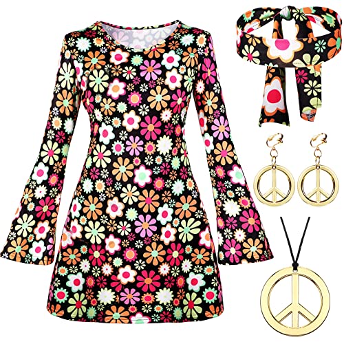 Johiux 4 Piece Hippie Costume Women's Set, 60s 70s Clothing Women, Costume Hippie Woman, 70s Costume Women, Hippie Dress Women's Disco Outfit Fancy Dress Costume Girls for Carnival Party (L) Johiux 4 Piece Hippie Costume Women's Set, 60s 70s Clothing Women, Costume Hippie Woman, 70s Costume Women, Hippie Dress Women's Disco Outfit Fancy Dress Costume Girls for Carnival Party (L) von Johiux
