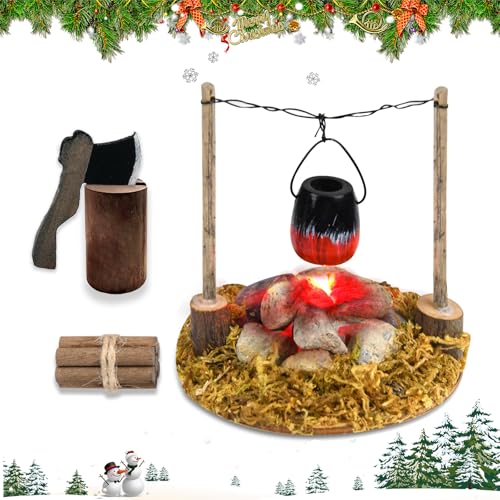 Johiux Wichtel Zubehör Weihnachten LED-Lagerfeuer,Miniatur Stadtflamme Mini Lagerfeuer Wichtelzubehör Miniatur Wichtel Zubehör,Wichtel Feuerstelle Miniatur Weihnachten Lagerfeuer Krippe Zubehö. Johiux Wichtel Zubehör Weihnachten LED-Lagerfeuer,Miniatur Stadtflamme Mini Lagerfeuer Wichtelzubehör Miniatur Wichtel Zubehör,Wichtel Feuerstelle Miniatur Weihnachten Lagerfeuer Krippe Zubehö. von Johiux