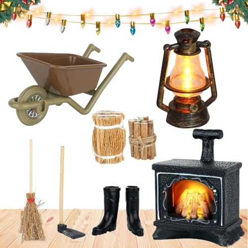 Johiux Wichtel Zubehör Weihnachten LED Wichtel Feuerstelle Miniatur Petroleumlampe Wichtel Lichterkette Miniatur,Puppenhaus Wichtel Kamin Miniatur Stadtflamme Mini Lagerfeuer Wichtel Zubehör. Johiux Wichtel Zubehör Weihnachten LED Wichtel Feuerstelle Miniatur Petroleumlampe Wichtel Lichterkette Miniatur,Puppenhaus Wichtel Kamin Miniatur Stadtflamme Mini Lagerfeuer Wichtel Zubehör. von Johiux