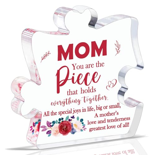 Mum Birthday Gifts,Mum Acrylic Puzzle Piece,Gifts for Mum from Daughter Son,Mum Presents for Christmas,Mother's Day,Birthday Gifts Ideas for Mum,Thank You Mum von Johiux
