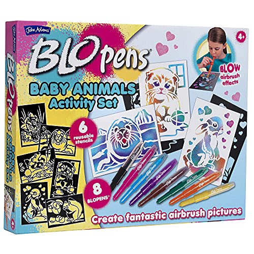 John Adams , BLOPENS Baby Animal Activity Set: Create fantastic airbrush pictures, Arts & crafts, Ages 4+ von John Adams