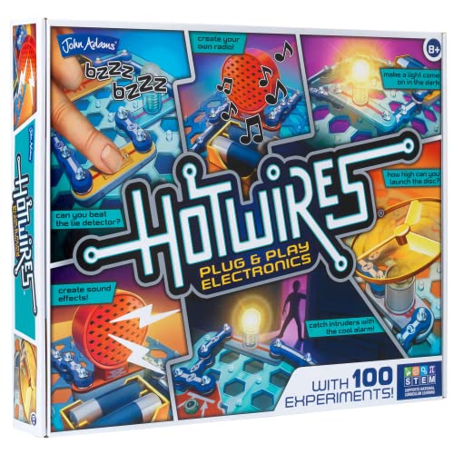John Adams , Hot Wires: Plug and Play Electronics Set with 100 Experiments!, Science and STEM Toys, Ages 8+ John Adams , Hot Wires: Plug and Play Electronics Set with 100 Experiments!, Science and STEM Toys, Ages 8+ von John Adams