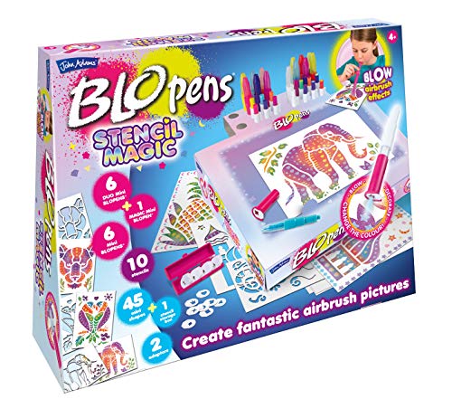 John Adams , BLOPENS Stencil Magic: Create Fantastic Airbrush Pictures, Arts & Crafts, Ages 4+ von Blopens
