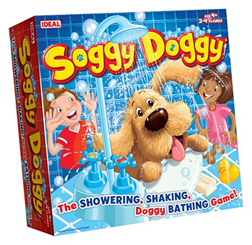 Ideal , Soggy Doggy: The Showering, Shaking, Doggy Bathing Game, Kids Games, for 2-4 Players, Ages 4+ von IDEAL