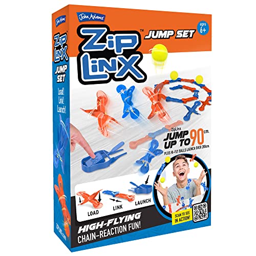 John Adams | ZipLinx - Jump Set: hochfliegender Kettenreaktions-Spaß! | Jumping Domino Action | Domino und Legespiele | ab 6 Jahren John Adams | ZipLinx - Jump Set: hochfliegender Kettenreaktions-Spaß! | Jumping Domino Action | Domino und Legespiele | ab 6 Jahren von John Adams