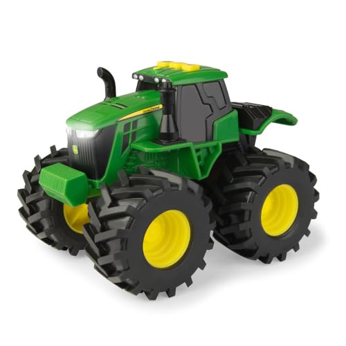 John Deere 46656 Traktor, Monster Treads mit Licht & Sound in Grün, Spielzeug Traktor mit Licht und Sound Effekten, Zum Spielen und Sammeln, Geschenke für Kinder, Spielzeug für Kinder ab 3 Jahren von JOHN DEERE