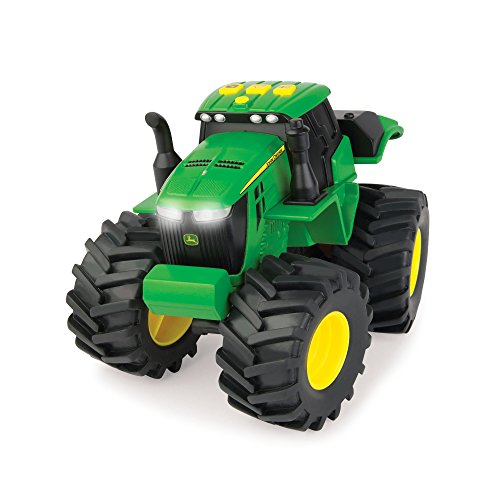 John Deere 46656 Traktor, Monster Treads mit Licht & Sound in Grün, Spielzeug Traktor mit Licht und Sound Effekten, Zum Spielen und Sammeln, Geschenke für Kinder, Spielzeug für Kinder ab 3 Jahren von JOHN DEERE