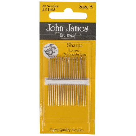John James Nähnadeln Größe 5 - 20 Stk von John James