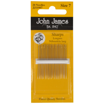 John James Nähnadeln Größe 7 - 20 Stk von John James