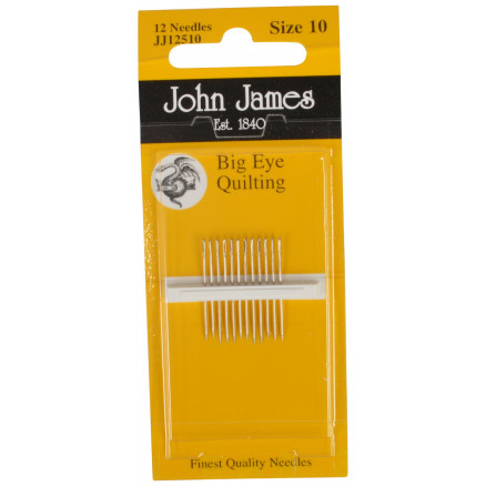 John James Steppnadeln Großes Öhr Größe 10 - 12 Stk von John James
