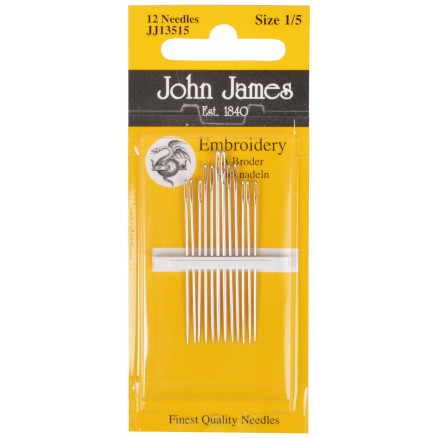 John James Sticknadeln Größe 1/5 - 12 Stk von John James