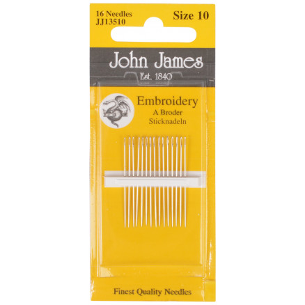 John James Sticknadeln Größe 10 - 16 Stk von John James