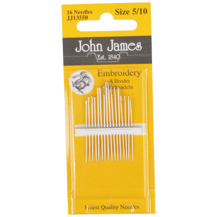 John James Sticknadeln Größe 5/10 - 16 Stk von John James